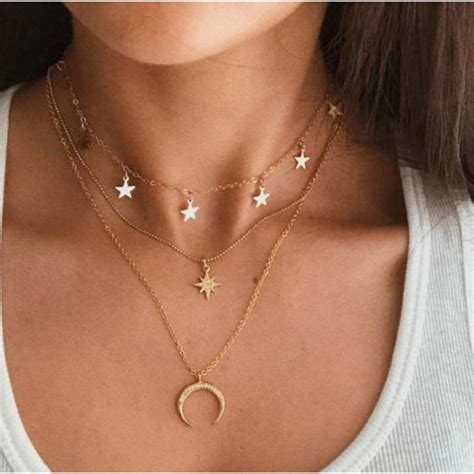 Layered Necklace - Buy Double Chain Necklace Online at Best Prices in ...