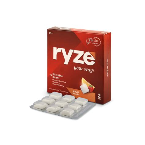 Buy RYZE NICOTINE GUM 2MG|QUIT SMOKING AID|SOFT CHEW|EASY ON THROAT ...