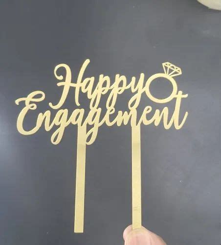 Engagement Cake Topper - Engaged Cake Topper Manufacturer from Mumbai