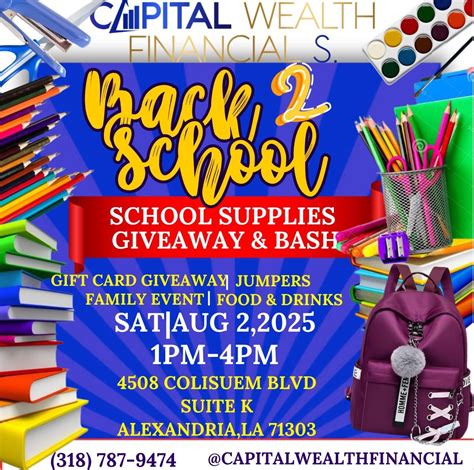 Back 2 School Bash, Coliseum Blvd, Alexandria, 2 August 2025 | AllEvents