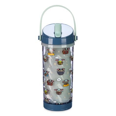 Grogu Colour-Changing Water Bottle with Built-In Straw, Star Wars: The ...