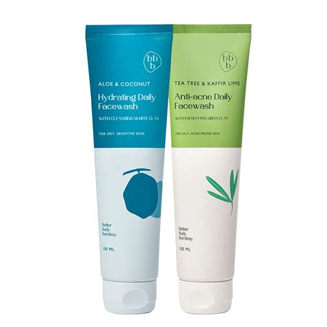 bbb Better Body Bombay Aloe & Coconut Hydrating Daily Facewash,For Dry ...