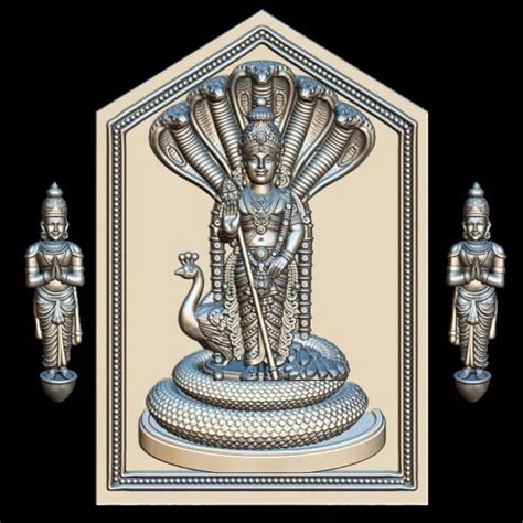 Lord Murugan 3D Model STL File - Divine Collection