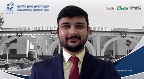 IIM Indore Manager Gets Nominated As Advisor Of Firozabad-Shikohabad ...