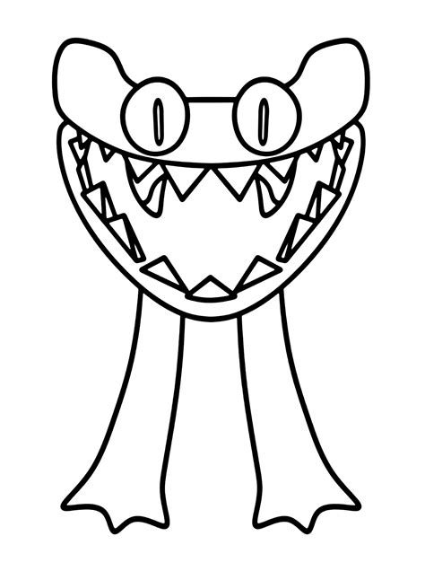 Rainbow Friends Coloring Page Printable