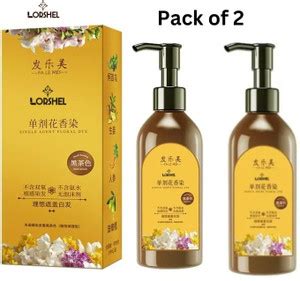 LORSHEL japanese hair dye shampoo | for Easy Hair Coloring , Black ...
