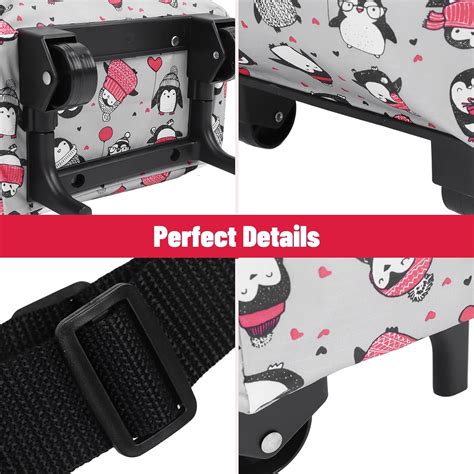 Buy Folding Shopping Bag with Wheels, Collapsible Trolley Bags ...