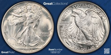 1945 Walking Liberty Half Dollar NGC MS-65 (Item 1959157 ...