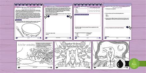 Together We Drum, Our Hearts Beat as One Activity Pack