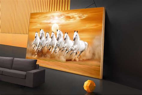 021 Best Seven Running Horses Vastu Painting for Home Vastu