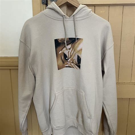 Ariana Grande Merch Hoodie thank u, next era ariana... - Depop