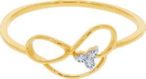 Kalyan Jewellers Light weight Fancy 18kt Diamond Yellow Gold ring Price ...