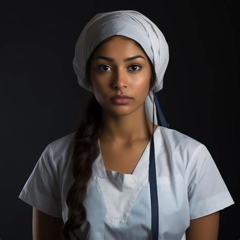 A indian nurse isolated on white background | Premium AI-generated image