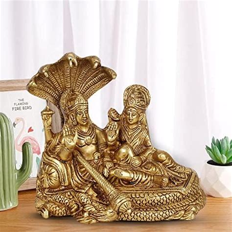 Buy Collectible India Standing Vishnu Idol Statue for Home Pooja Room ...