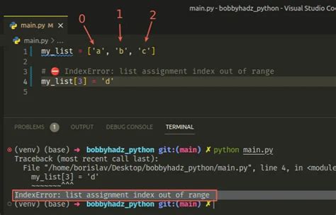 IndexError: list assignment index out of range in Python | bobbyhadz