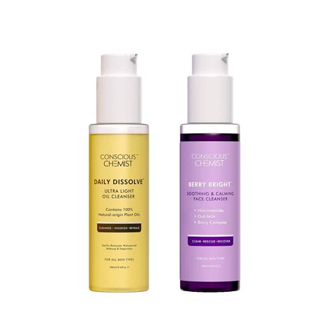 Buy Conscious Chemist Brightening Double Cleansing Kit | Oil Cleanser ...