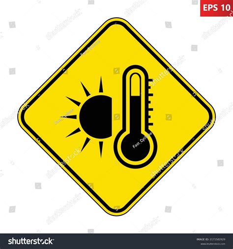 Image result for High Temperature Warning Sign