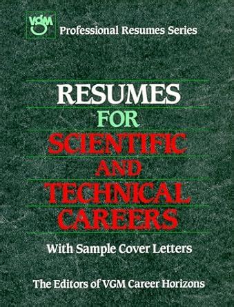 Buy Resumes Science/Technical Careers Book Online at Low Prices in ...