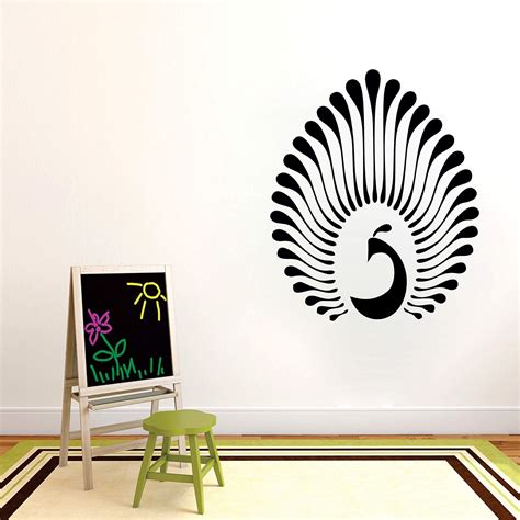 Buy Sahaj Decor Peacock Wall Sticker and Decal for Living and Bed Room ...