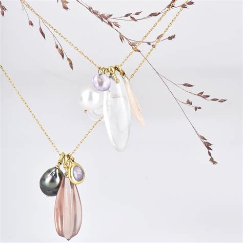 Ten Thousand Things - pearl and quartz necklace - Gago Aix-en-Provence
