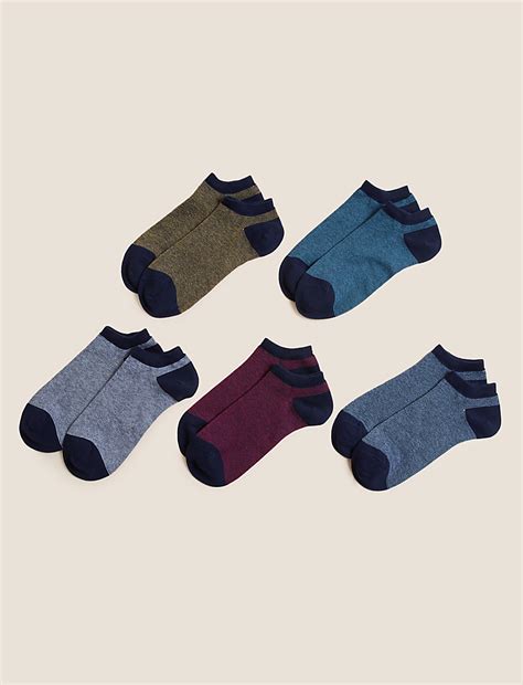 Buy 5pk Cool & Fresh™ Cotton Rich Trainer Liners™ at Marks & Spencer