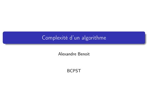Image result for Complexite D'un Algorithme