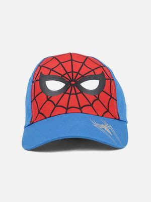 Buy Kidsville Spiderman Featured Blue Caps For Boys Online