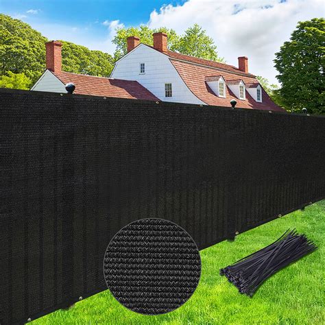 Amazon.com : UPGRADE Black 4' x 50' and Black 3' x 16' Privacy Fence ...