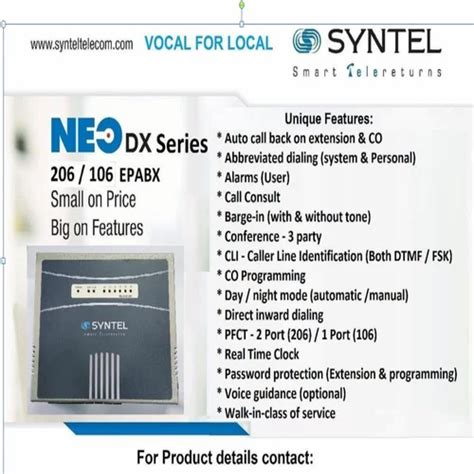 EPABX System - Syntel Telecom EPABX System Wholesale Trader from Noida