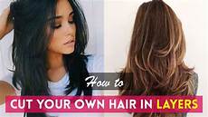 How To Style Your Hair by How To Cut Your Own Hair In Layers Diy Haircuts How To Style Your Hair