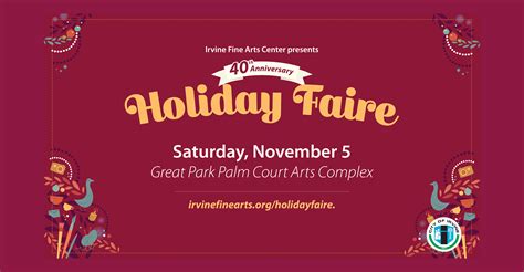 Irvine Fine Arts Center’s 40th Annual Holiday Faire is November 5 ...