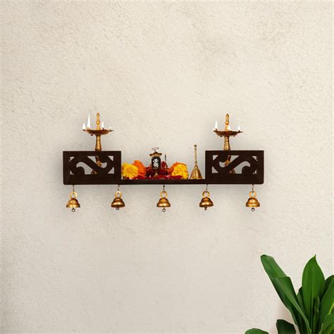 UMAI Pooja Mandir for Home | Wall Mounted Wooden Temple for Home ...