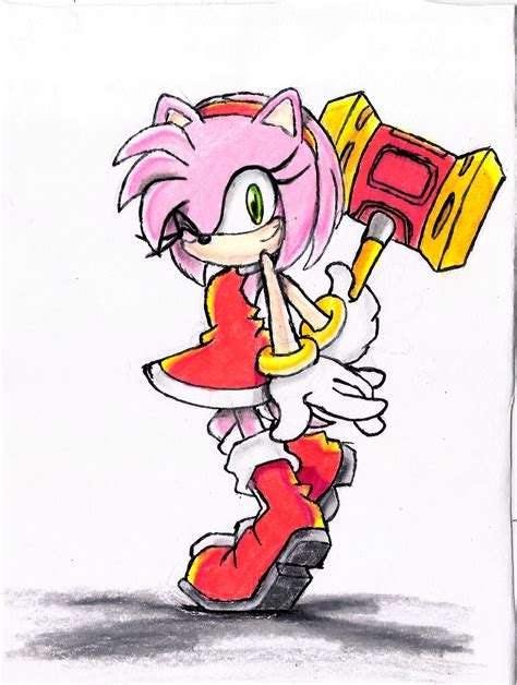 Amy Rose - Hammer (Sonic) by vicockart on DeviantArt