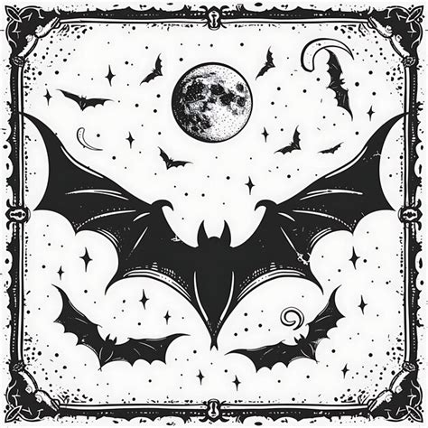 Image result for Gothic Style Bat Pattern