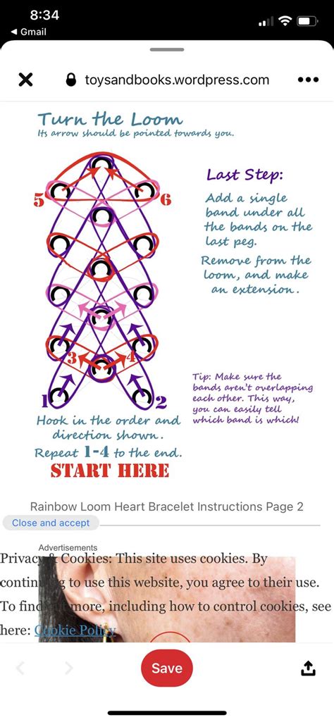 Image result for Heart Rainbow Loom Pattern Tutorial