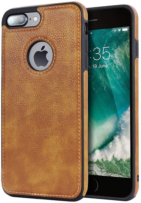 Casefisher Apple iPhone 8 Plus Back Cover Classy Design Luxury Leather ...