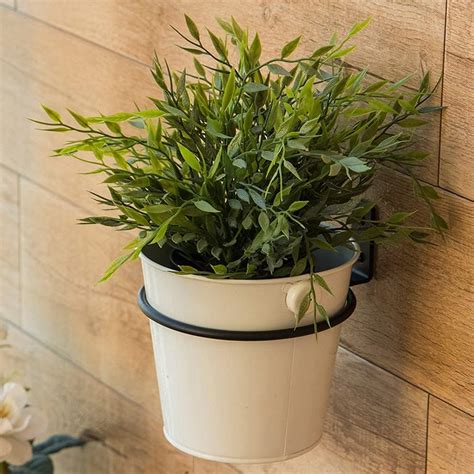 Buy Plant Holder Ring 8 Inch Wall Mounted, 6 Pack Flower Pot Hangers ...