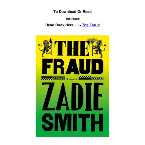 epub DOWNLOAD The Fraud BY Zadie Smith.pdf | DocDroid