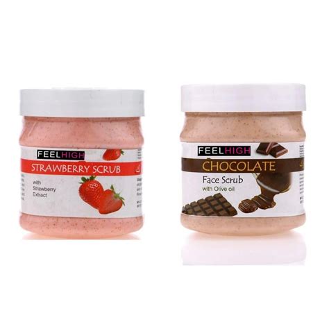Buy Feelhigh Face and Body Strawberry Scrub 500gm And Scrub 500gm ...