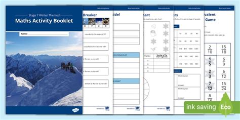 Stage 7 Winter-Themed Maths Booklet (teacher made) - Twinkl