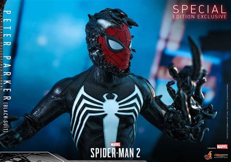 New Marvel's Spider-Man 2 Black Suit Figure From Hot Toys Confirms ...