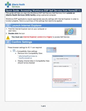 Esp Self Service - Fill Online, Printable, Fillable, Blank | pdfFiller