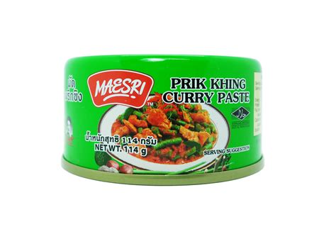 (THAILAND) MAESRI – Prik Khing Curry Paste 114G - Asia Grocery Town
