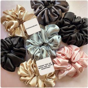 AV PLAST Silky Satin Scrunchies Ponytail Holder for Girls Women ( pack ...