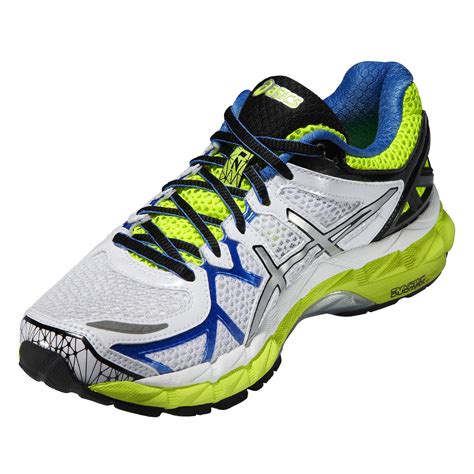 Asics Womens GEL-Kayano 21 Running Shoes - White/Yellow - Tennisnuts.com