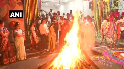 Andhra Endowments Minister celebrates Bhogi with family - BW Businessworld