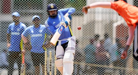 Rohit Sharma works hard in nets to prepare for spin challenge in IND vs ...