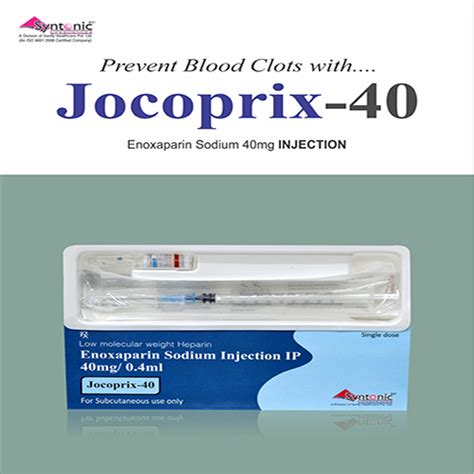 Jocoprix-40 Injection SANIFY HEALTHCARE PVT. LTD.
