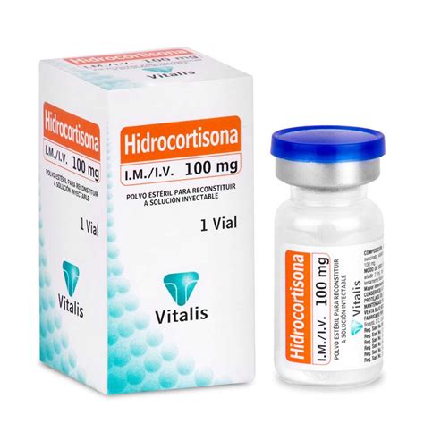 HIDROCORTISONA 100 MG IM/IV CAJA X 1 VIAL VITALIS - tudrogueriavirtual