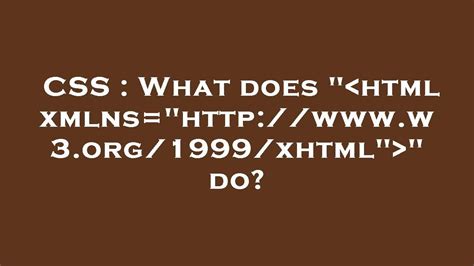 Image result for Namespace URI Http www W3.org 1999 XHTML
